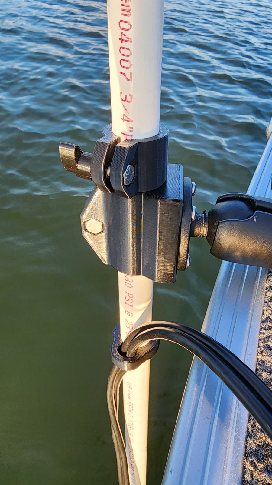 Transducer Pole Mount and Clamp Collar for 4-hole AMPS pattern RAM style mount