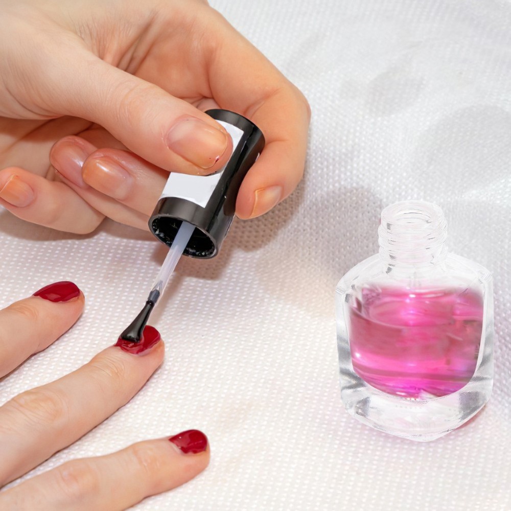 5 Pcs/pack Square Bottle Container Empty Nail Bottles Fingernail Polish