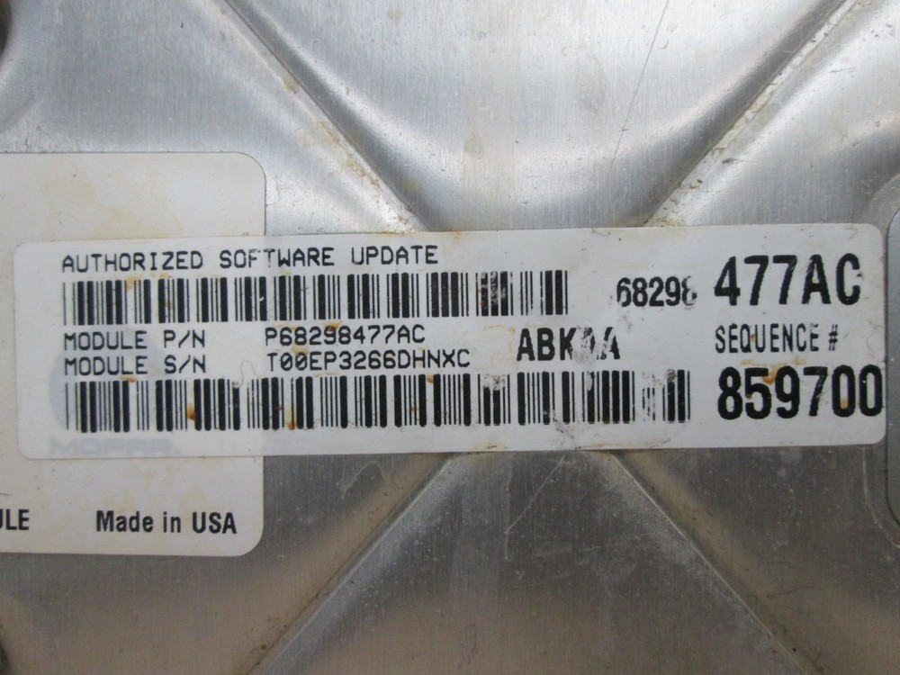 16 17 18 Dodge Ram 1500 Engine Control Module Computer ECM ECU 68298477