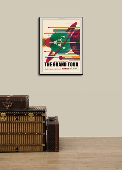 “Grand Tour of the Solar System” Space Exploration Retro Travel Poster - 18x24