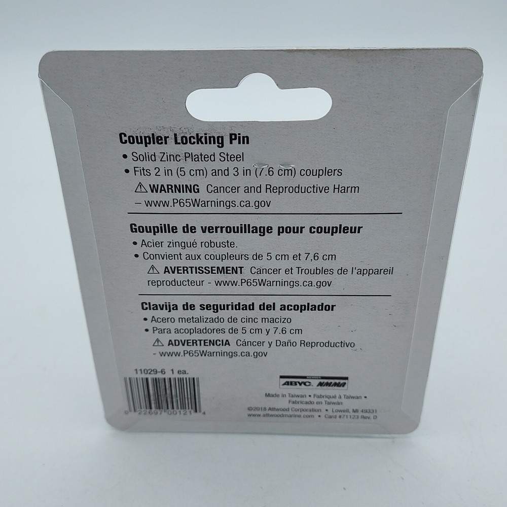 Attwood Coupler Locking Pin 11029-6