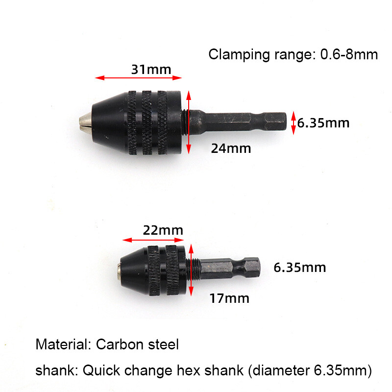 Multi Keyless Drill Chuck Quick Change Adapter Shank For Dremel Electric Grinder