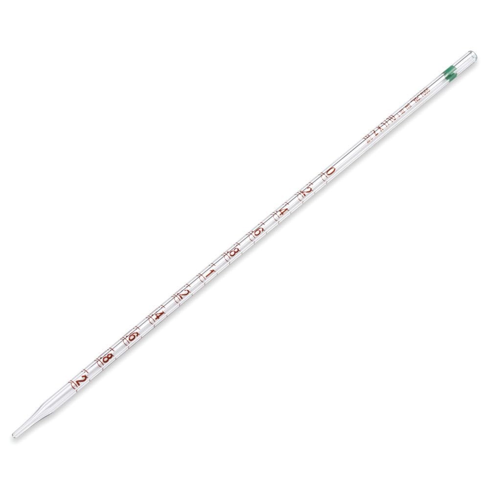 PYREX 2mL Measuring Pipets, TD, Colored Markings 