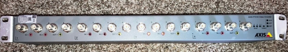 AXIS P7216 16-Channel Video Encoder - Rack Mount - Untested / For Parts