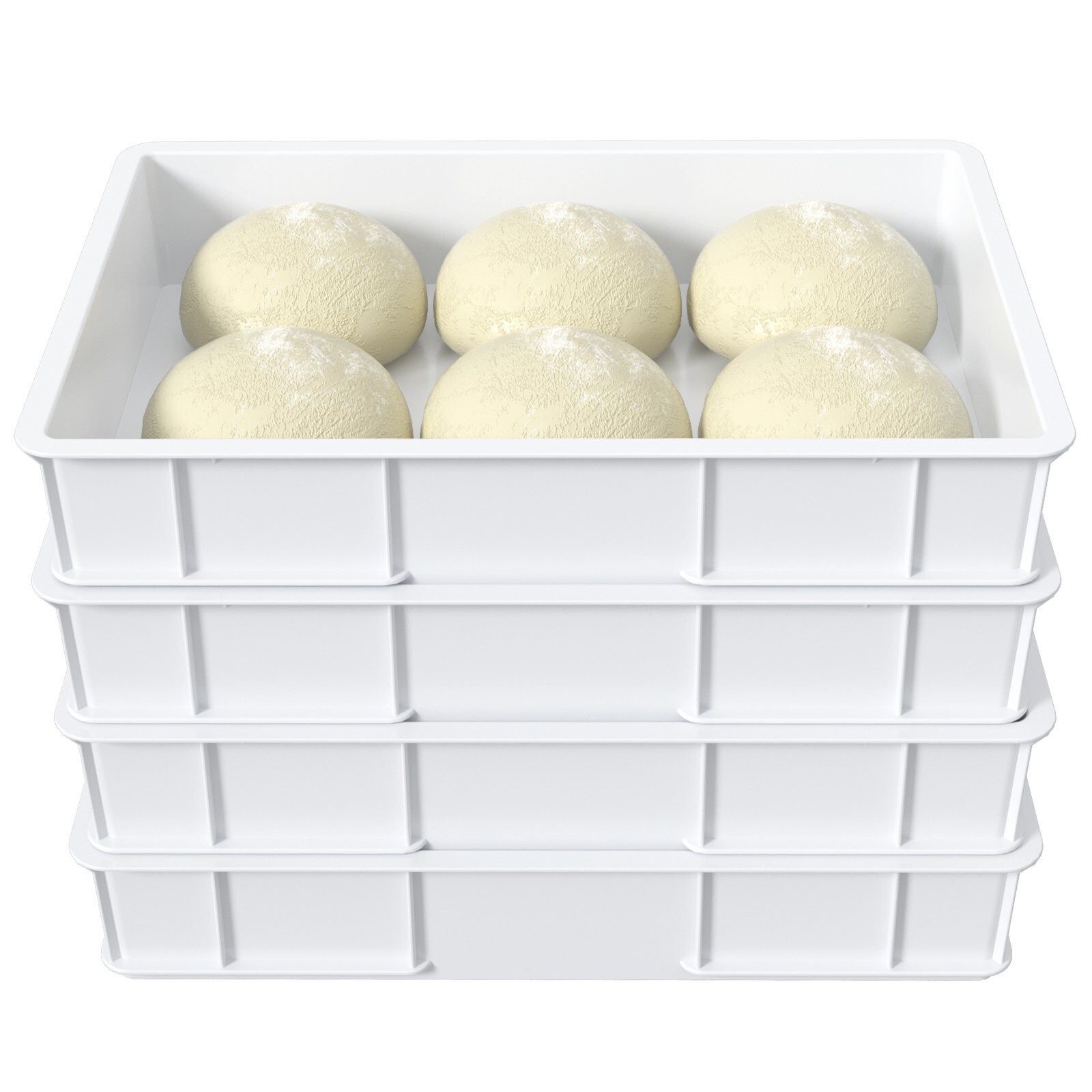 Cand Pizza Dough Proofing Box Tray, Stackable Commercial Quality Trays, 4 Tray