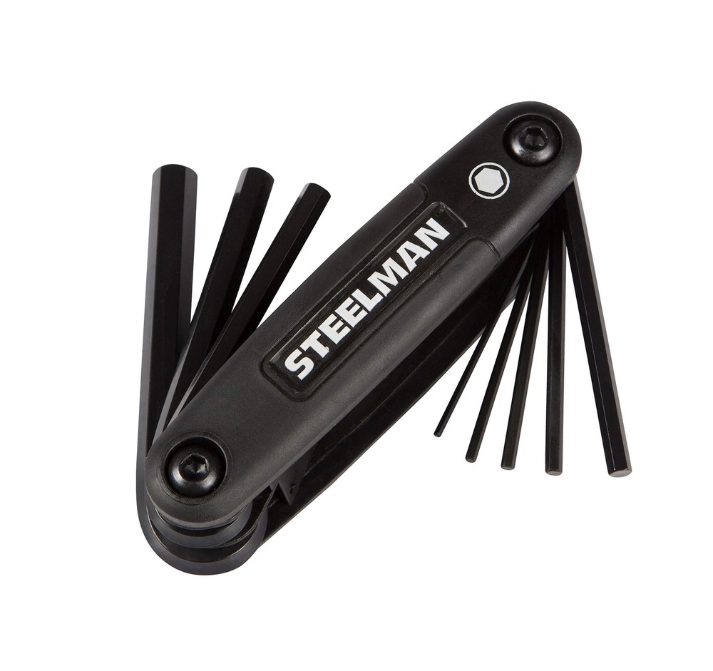 Steelman Portable Folding Hex Key Wrench Metric Multi-Tool, Set Includes 1.5,...