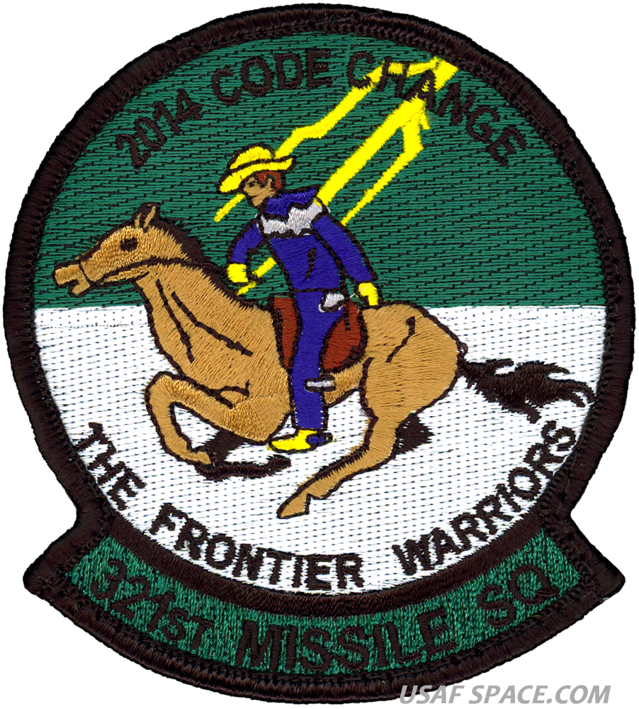 USAF 321st MISSILE SQ- Minuteman III -CODE CHANGE 2014- ORIGINAL AIR FORCE PATCH