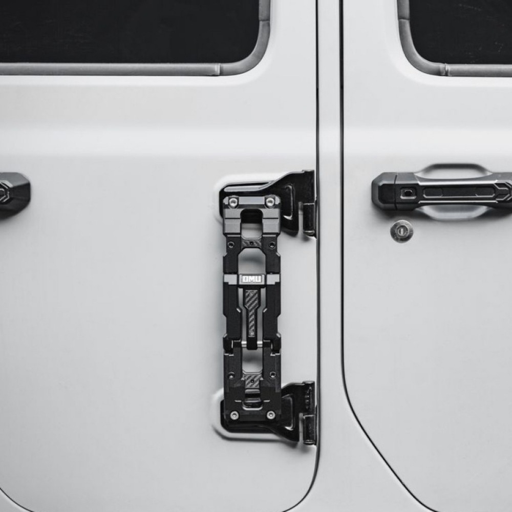 Foldable Carbon Fiber Door Hinge Step for 07-26 Jeep Wrangler JK JL Gladiator JT