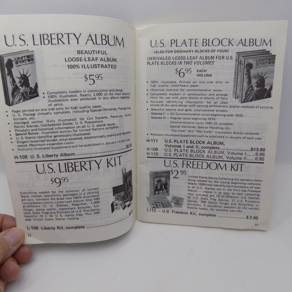 Harris Catalog H.E. Harris & Co. 1971 Stamp Collecting Catalog US Stamps