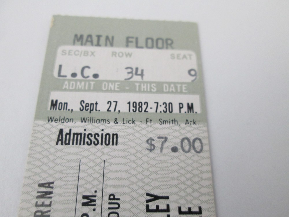 A-HA Unused Concert Ticket Omaha NE 9/20/1986 Civic Auditorium