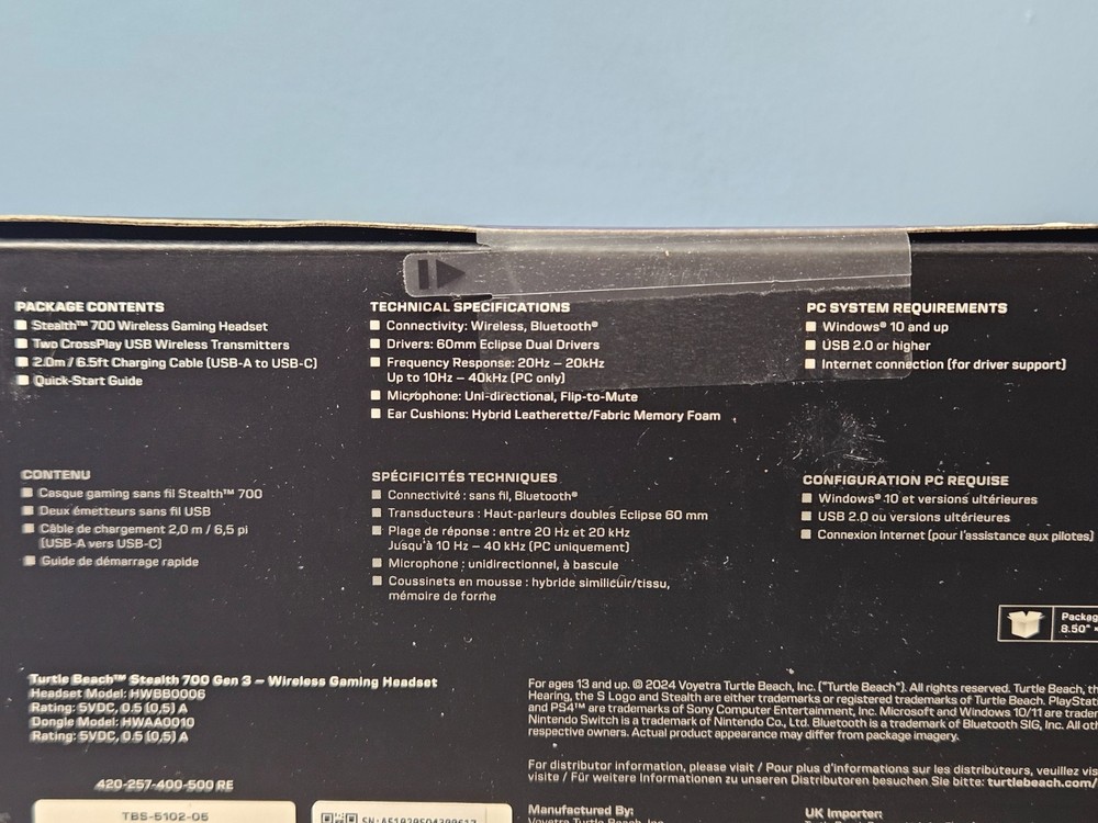 Turtle Beach Stealth 700 Wireless Multiplatform PC Gaming Headset - New & Sealed