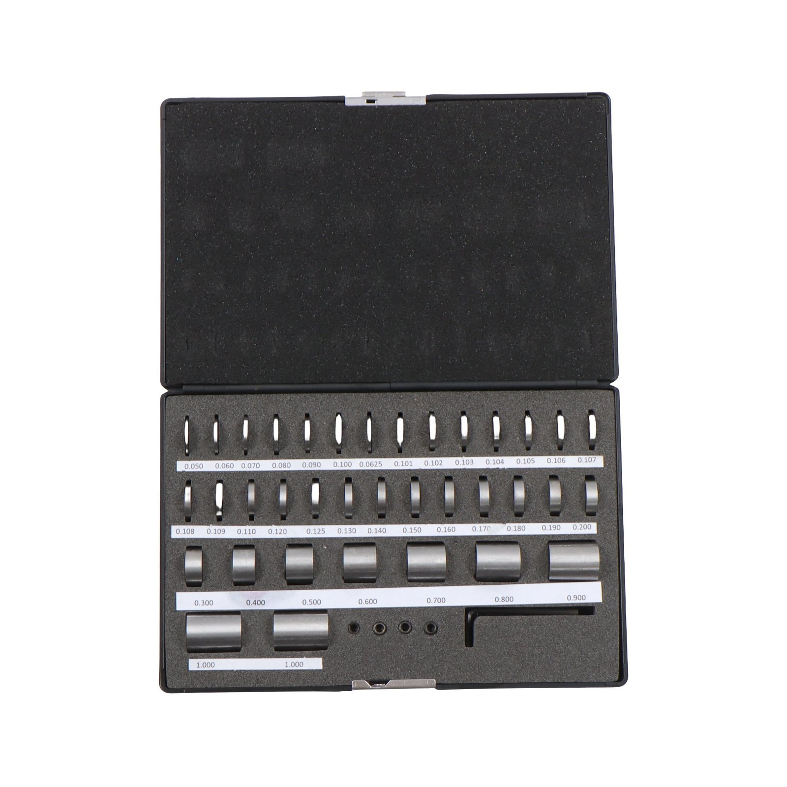 Versatile 36pc Steel Round Gage Block Kit for Technical Measuring