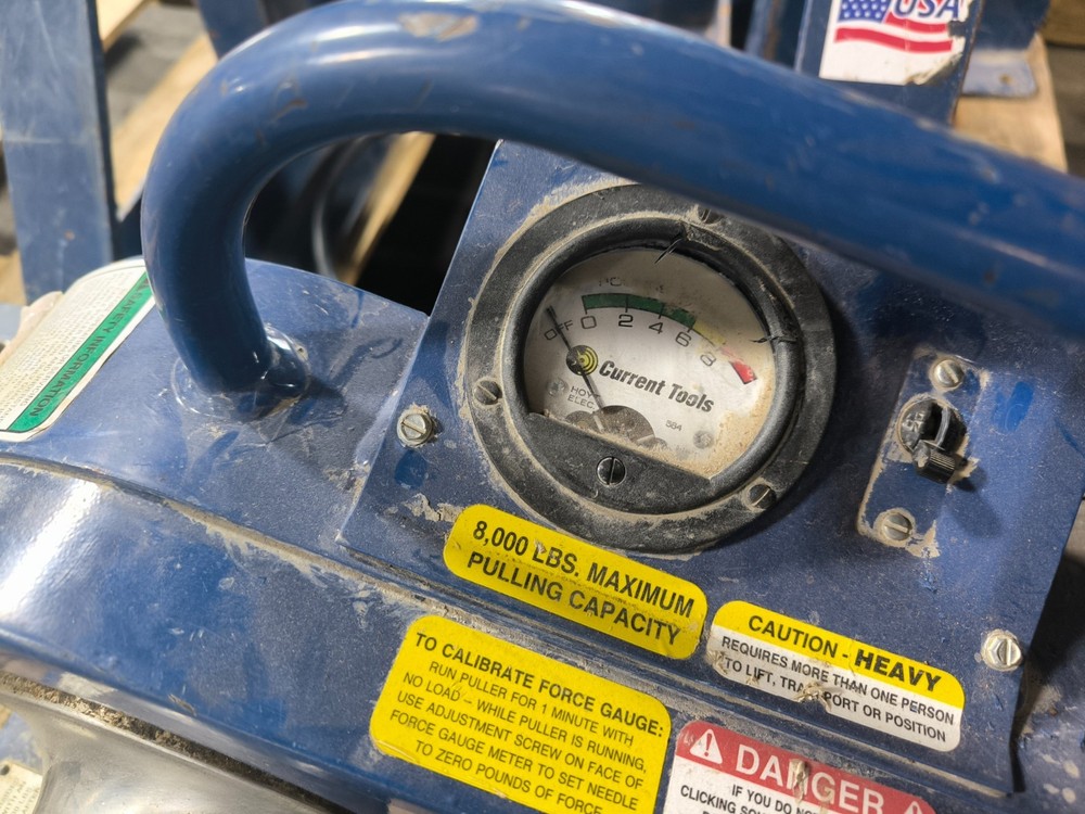 Current Tools Cable Puller System Carriage Reel Stand Coupling Accessories Blue