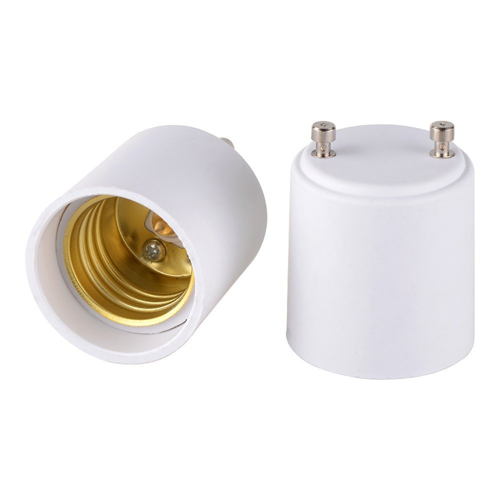 GU24 to E27/E26 LED Bulb Adapter - Pack of 2
