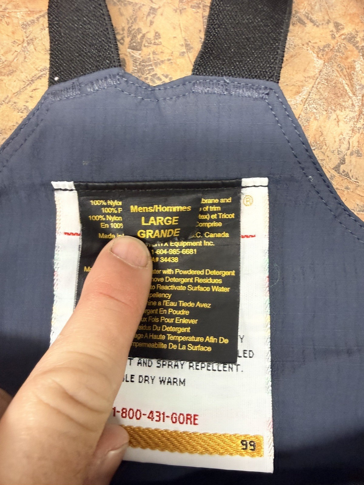 Arcteryx Goretex Bib Mens Overalls Size Large