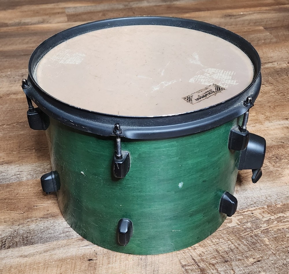 Percussion Tom Drum 12"x9.5" Green Wrap - Fair