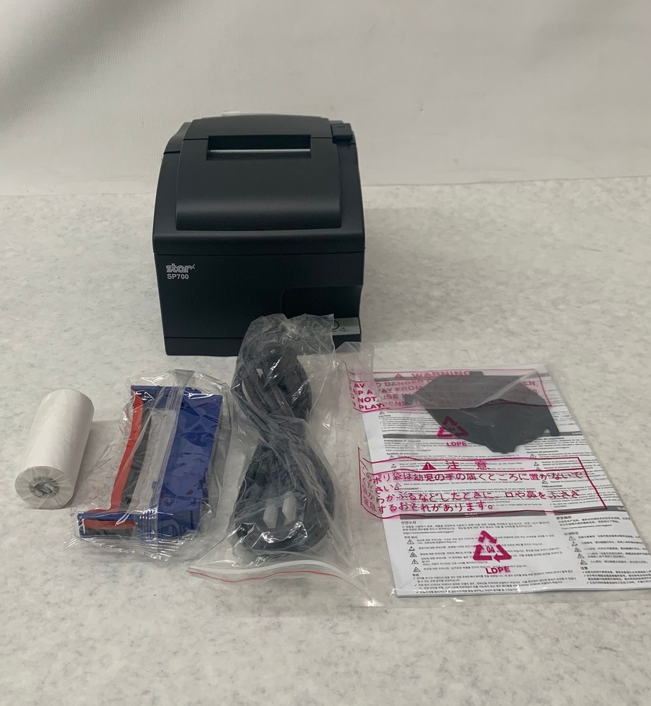 Star Micronics SP700 POS Black Splash Resistant Receipt Printer 8.9ips