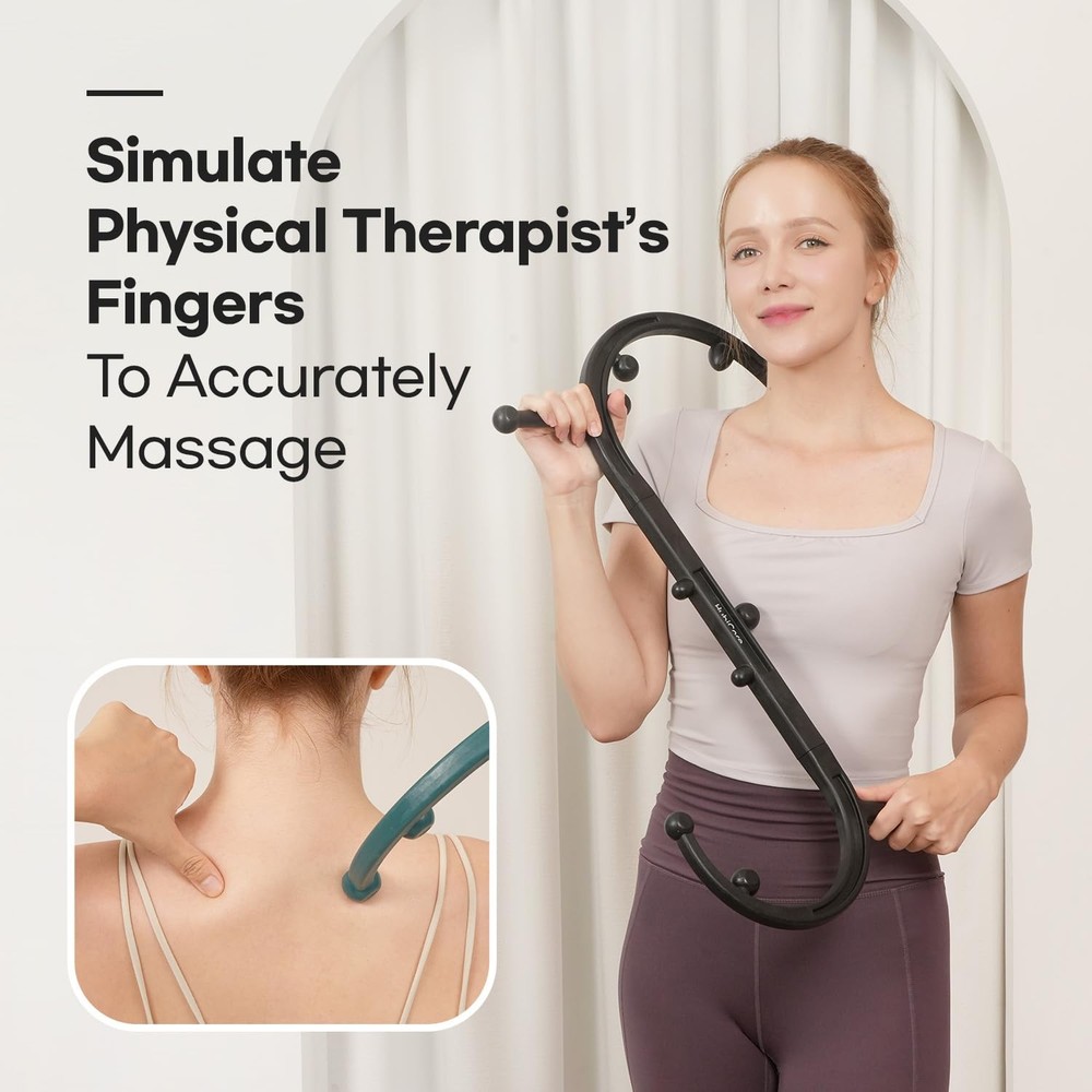 HubiCare Massage Stick, Trigger Point Cane, Body Deep Tissue, Handheld Back, ...