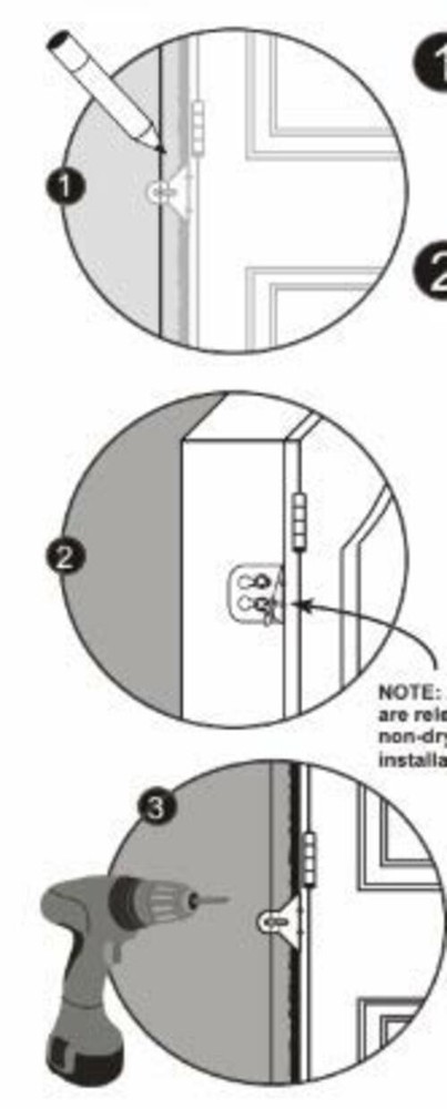 10 pack EZ-HANG Door Window Installation Kit Quick Easy Hanging Bracket System
