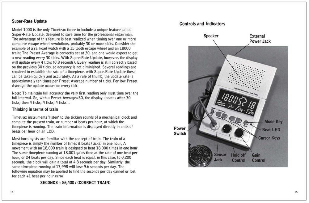 Timetrax 1000 Clock & Watch Timer w/ Built in Beat Amplifier