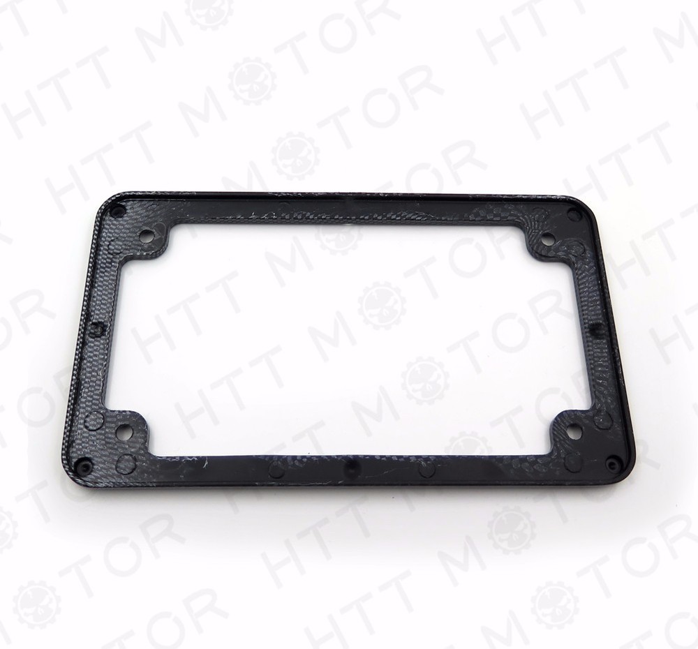 Motorcycle License Plate Frame - Carbon Fiber