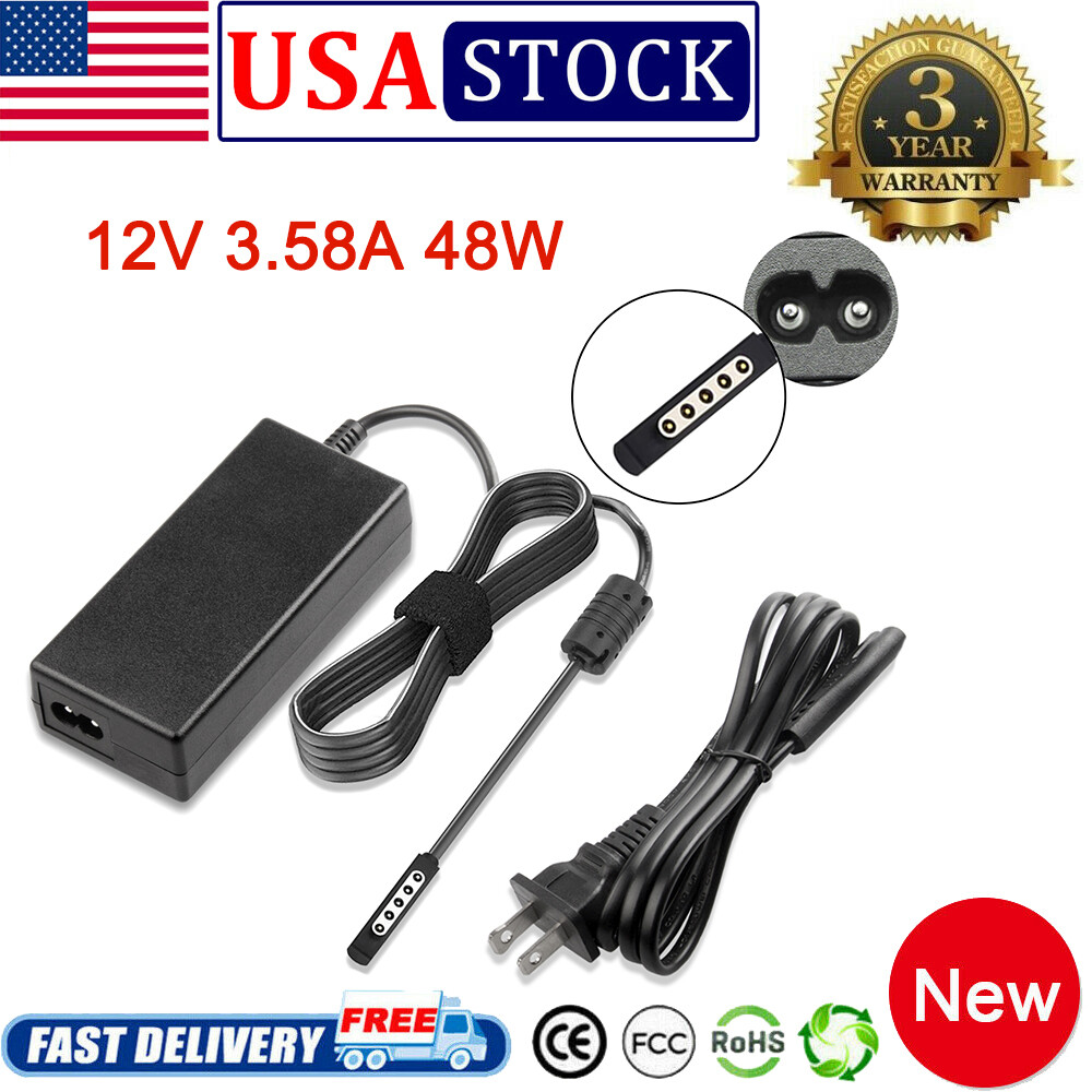Wall Power Adapter Charger for Microsoft Surface Pro 1 2 RT Windows 8/10 Tablet