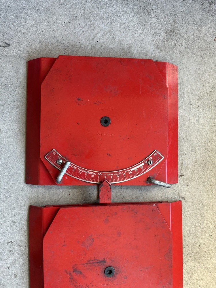 Hunter Engineering Made In USA Alignment Plates