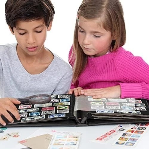 20 Sheets Stamp Pages Collector Stamp Collecting Album Binder Standard 9 Hole...