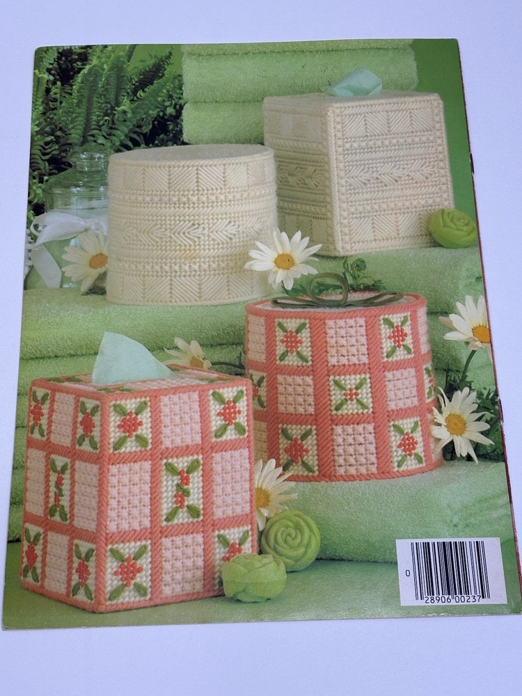 Leisure Arts Bathroom Tissue Sets in Plastic Canvas Leaflet 237
