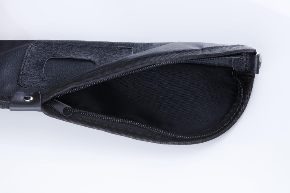 Pool Cue Bag 1 Stick PU Case Black
