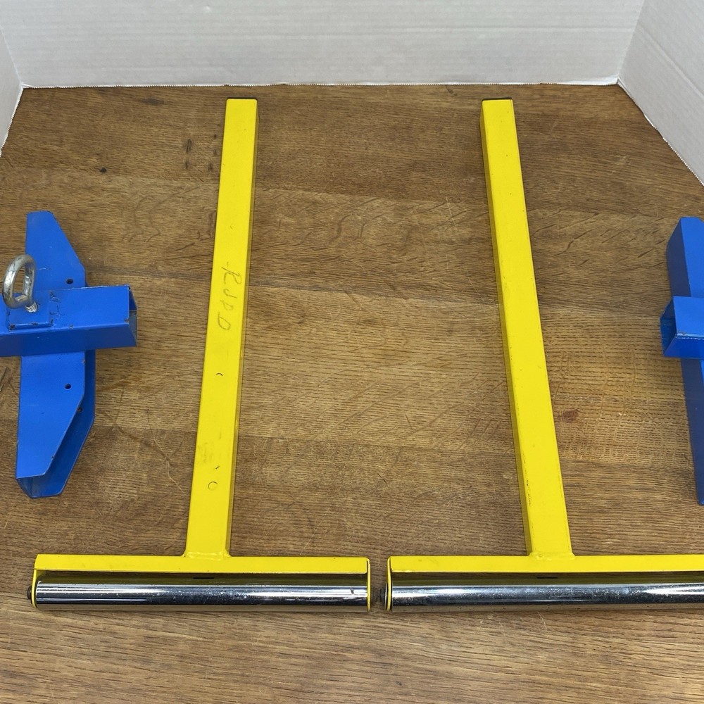 Industrial Roller Stand Support Arms – Adjustable 1” Tube Outfeed Rollers (Pair)