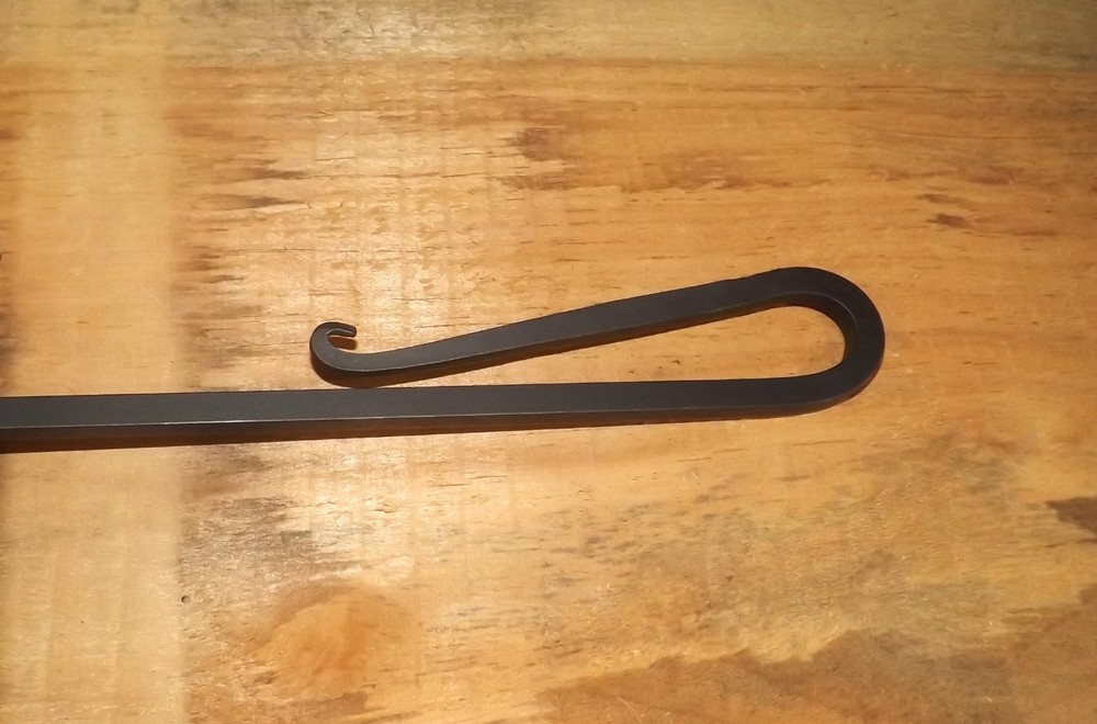 hand forged patio fireplace poker