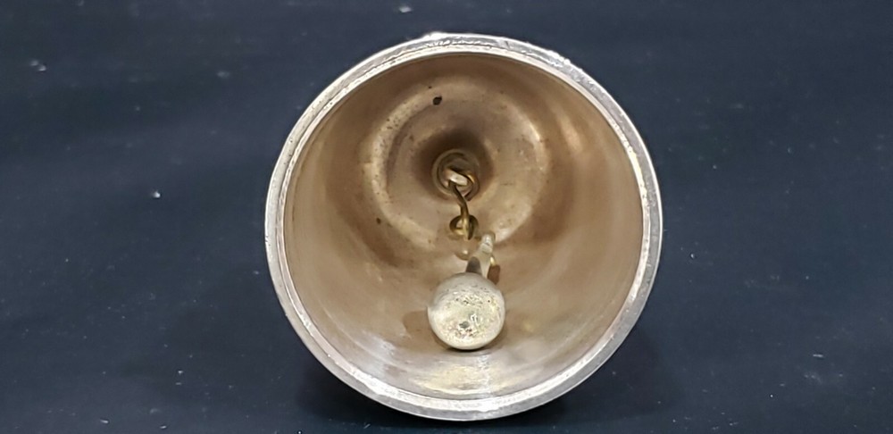 Antique Handmade Solid Sterling Silver Bell, 161.3 grams