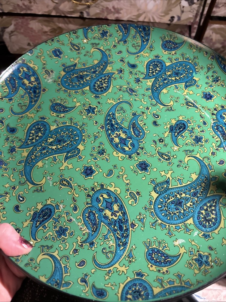 Plastic Paisley Serving Platter