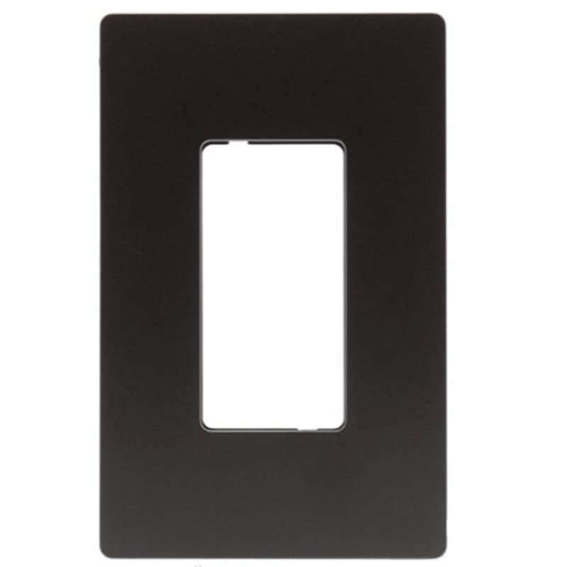 Legrand Radiant 1 Gang Screwless Wall Plate Rocker Outlets, Black - RWP26BKCC6