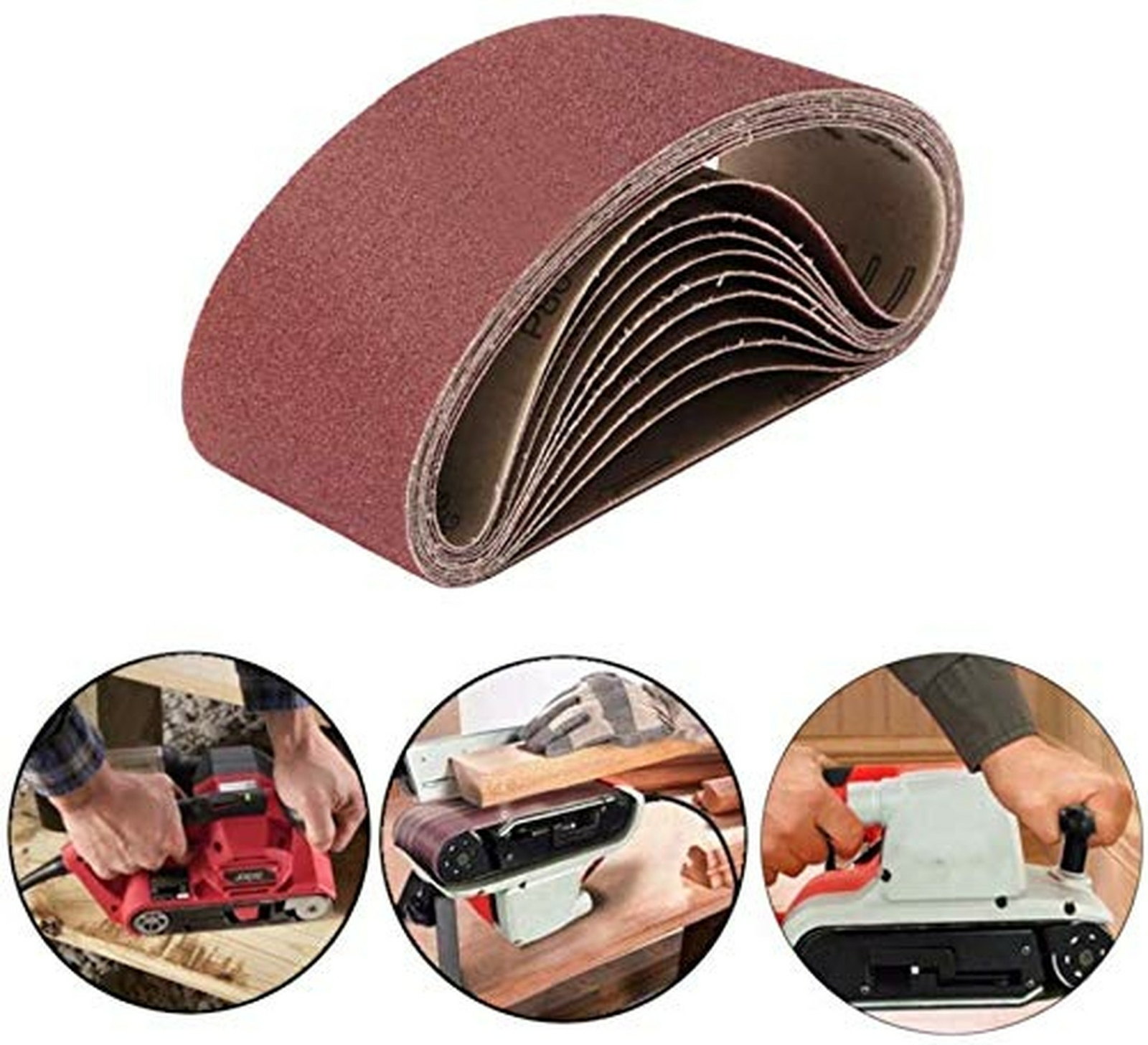 27 PACK 3"x18" Sanding Belts 40 60 80 120 150 180 240 320 400 Grit Belt Sander