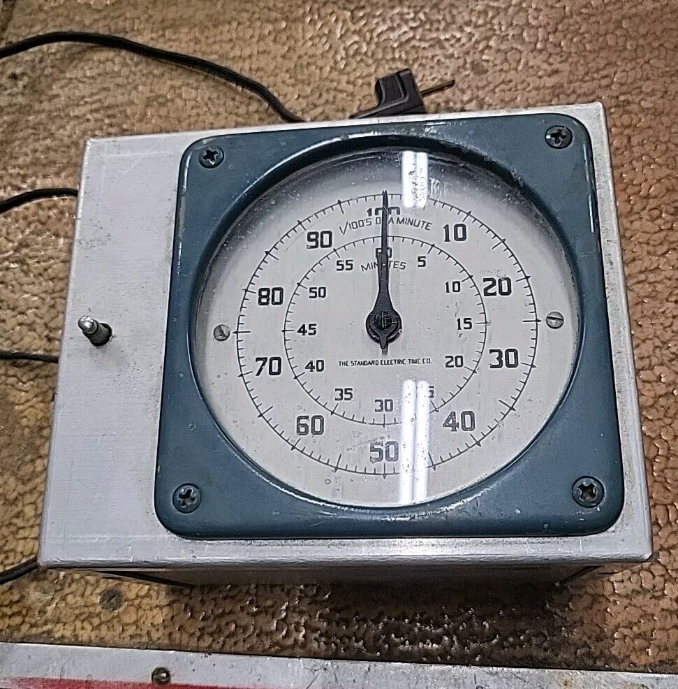Standard Electric Precision Timer, Stopwatch-1/100's of a Second-USED