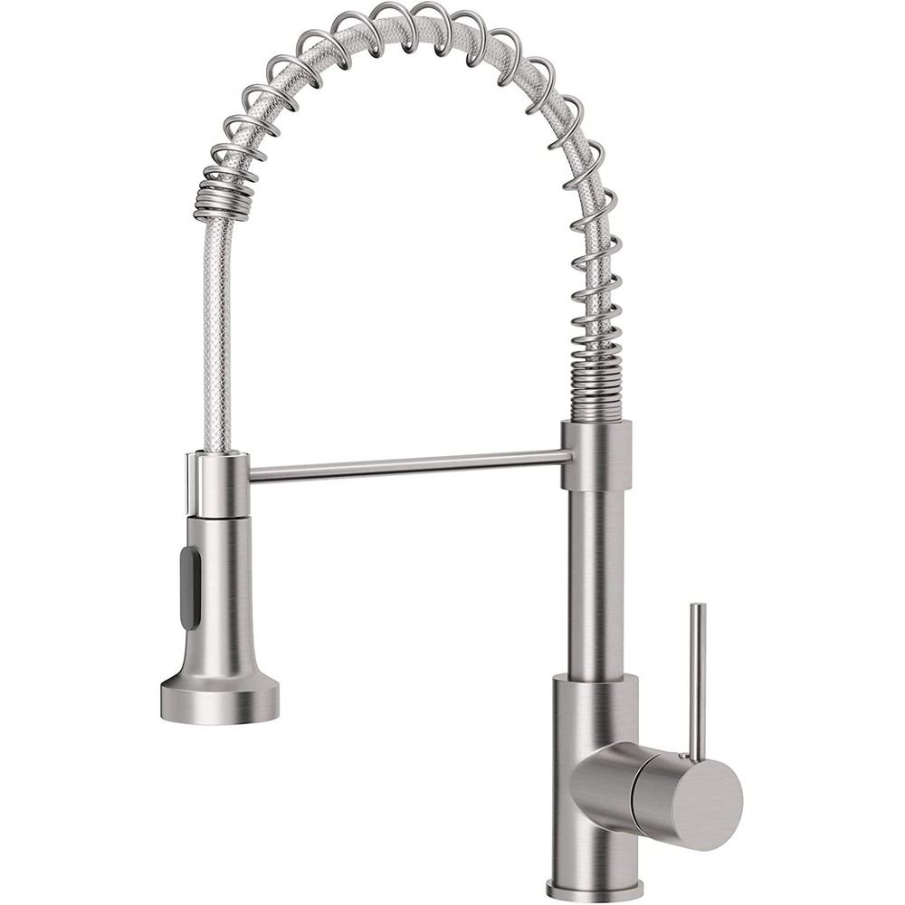 Kitchen Faucet Sink Pull Down Sprayer Single Lever Mixer Tap Spring Deck Mount