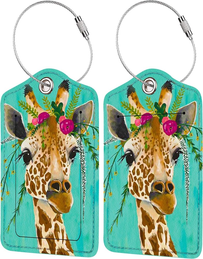 La Tag for Suitcase, Cute Unique Leather Bag Tags Identifiers