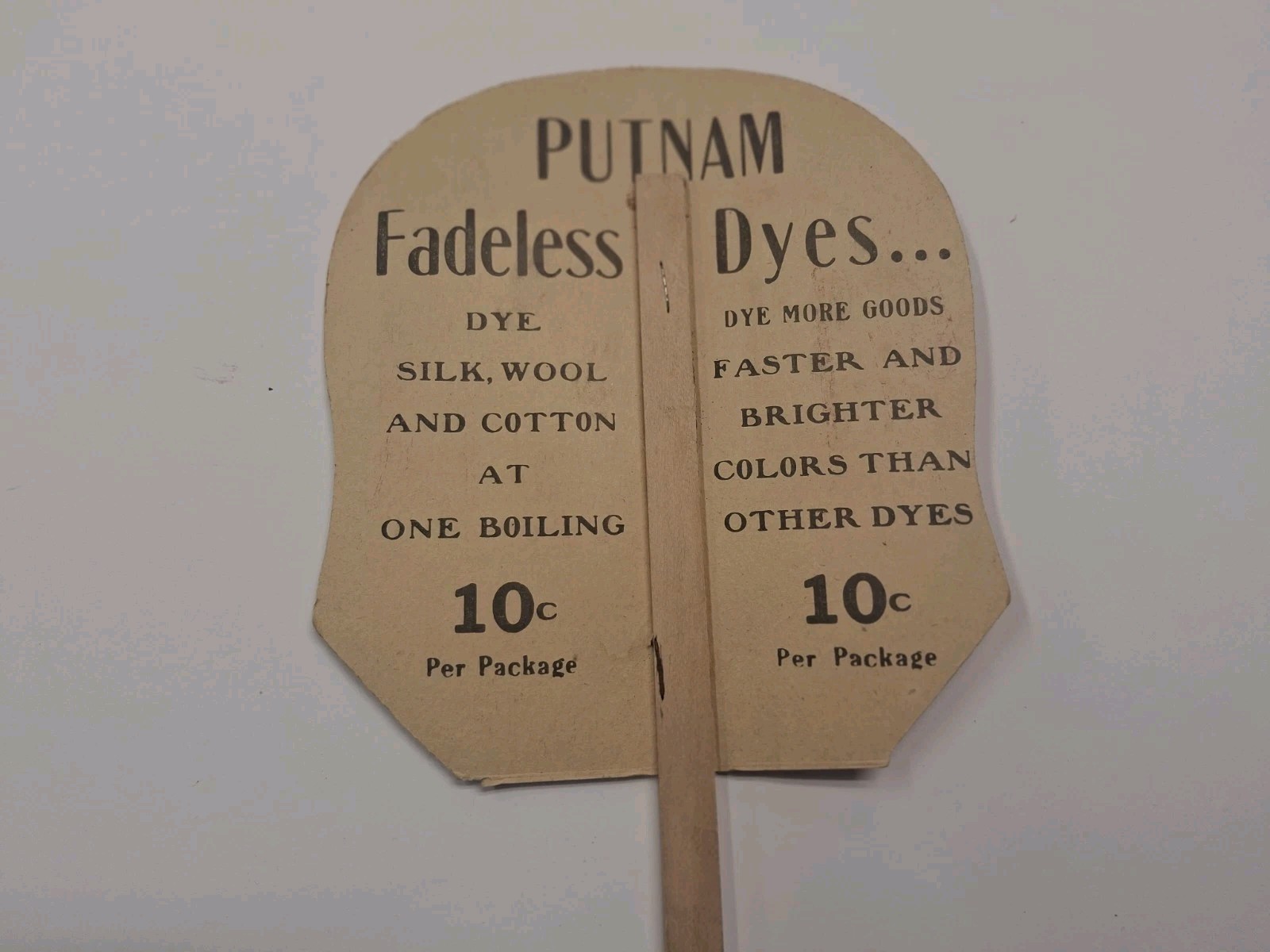 J. C. Long Druggist Englewood Colo 12-Inch Advertising Fan