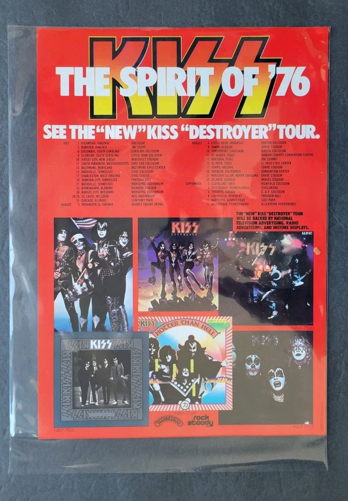 Kiss Spirit Of '76 Destroyer Tour Promo Print Advertisement 1976