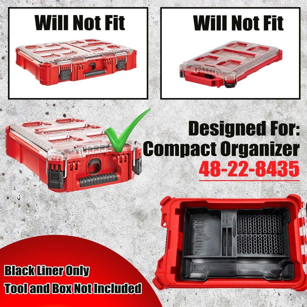 M12 Fuel Die Grinder insert for Milwuakee Packout (Insert Only)