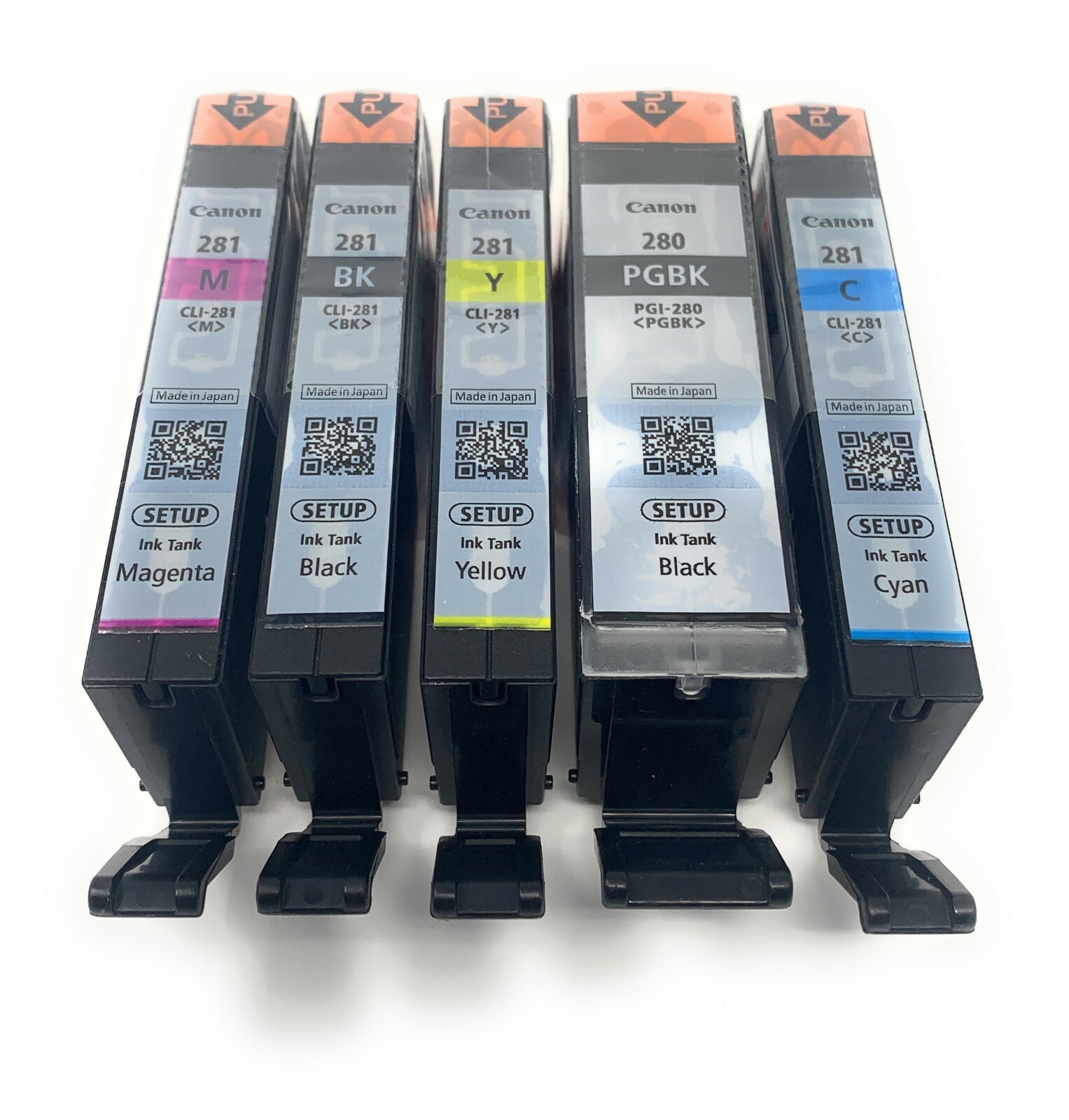 Canon OEM Genuine PGI-280 & CLI-281 Colors (CMY) and PGI/CLI Black Ink Cartridge
