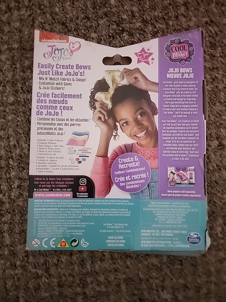 Nickelodeon JoJo Siwa Cool Maker Bows Accessory Pack Create & Recreate