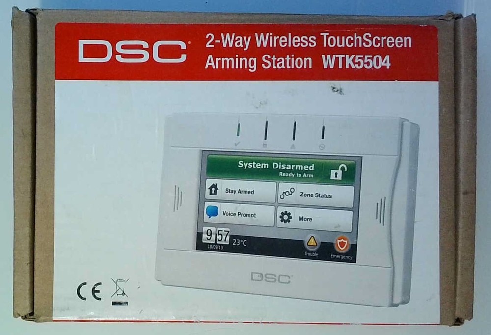 DSC WTK5504 2-Way Wireless TouchScreen Arming Station