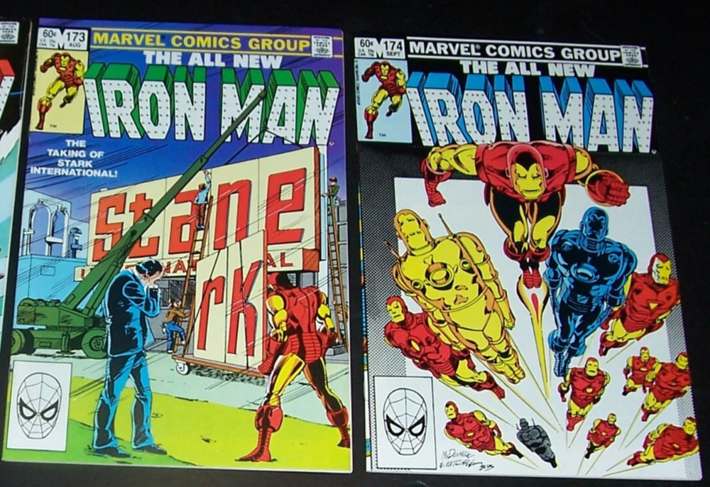 VF 8.0: Lot/2: INVINCIBLE IRONMAN 173, 174, Bag & Board, Comb. Shpg