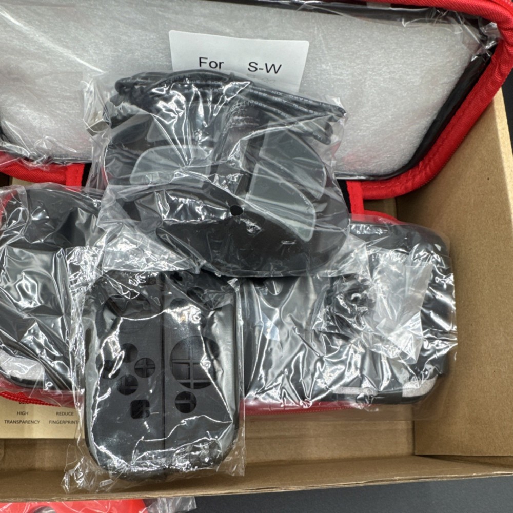 EOVOLA Accessory Bundle for Nintendo Switch Case Controller Grips Cable