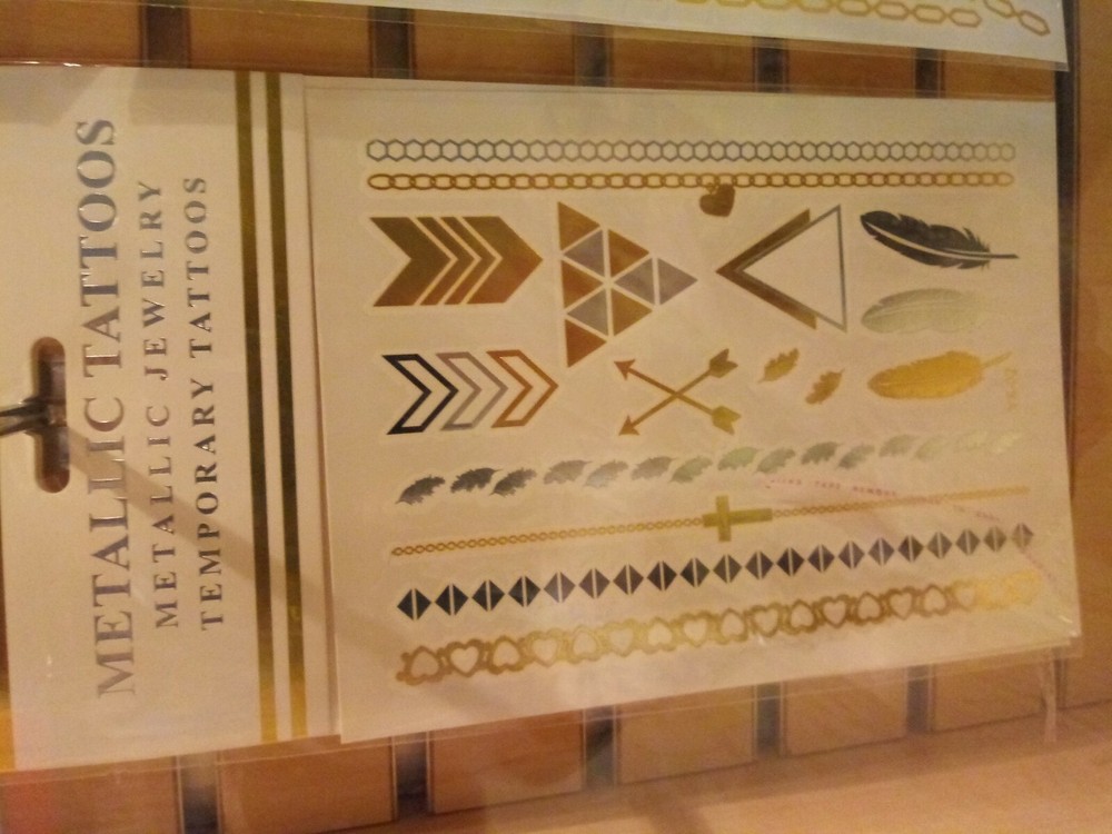 Metallic temporary Tattoos *32 Sheets*
