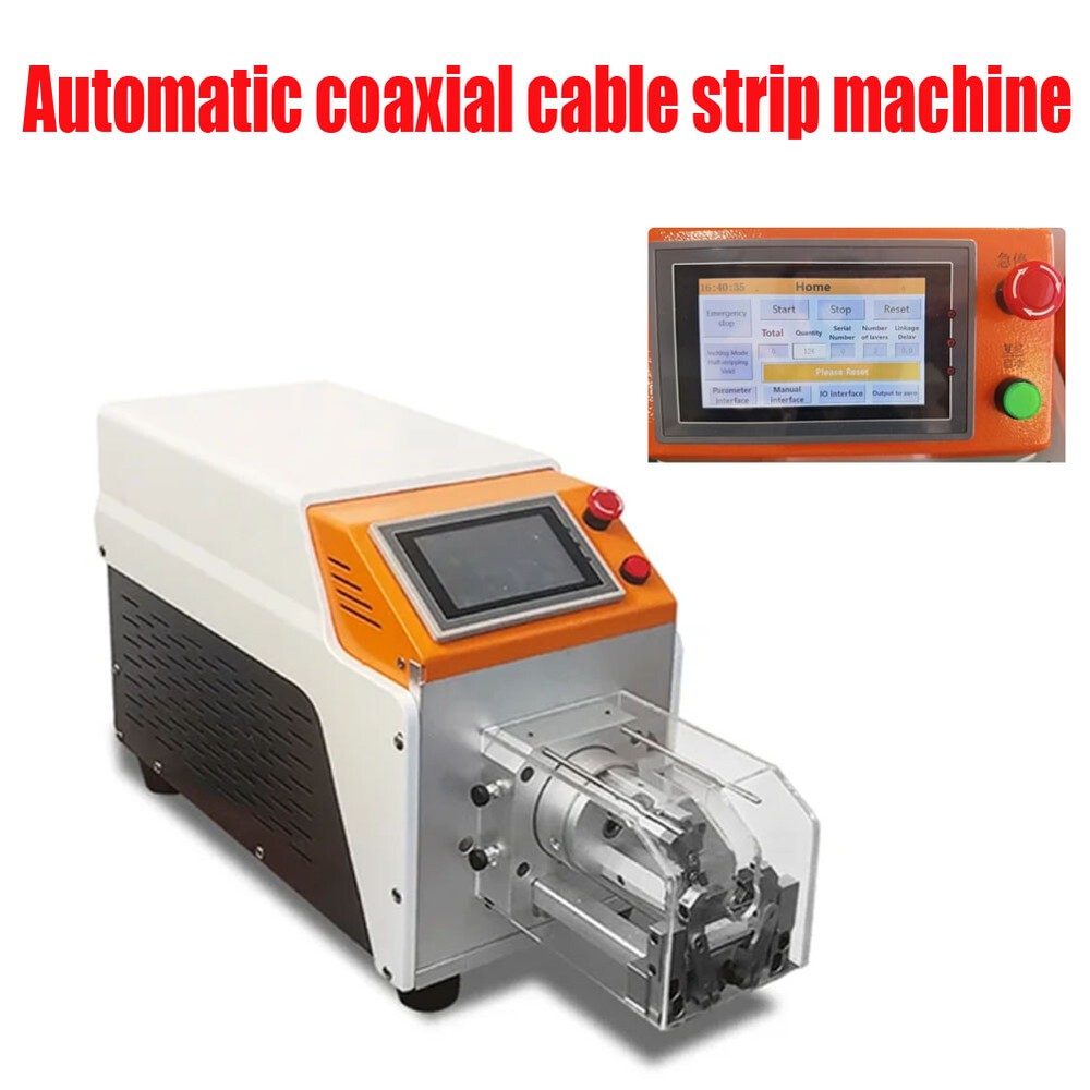 110V Automatic Multilayer Coaxial Cable Rotary Stripping Peeling Machine