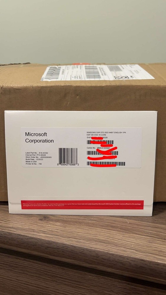 Microsoft Server 2022 Oem Disk / Key